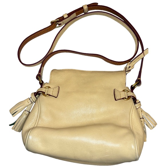 Dooney & Bourke Florentine Leather Mini Zip Crossbody – Bone - Picture 3 of 7